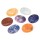 SET 7 ovale Chakrasteine -- 4x2.7 cm