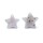 Sternf&ouml;rmiger Achat mit Kristallisation -- &plusmn;4-6cm