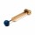 Stimmgabel f&uuml;nftes Chakra goldfarbig -- 10cm