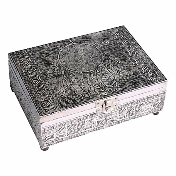 Tarot- und Schmuckkistchen Traumfänger -- 18x13x6 cm