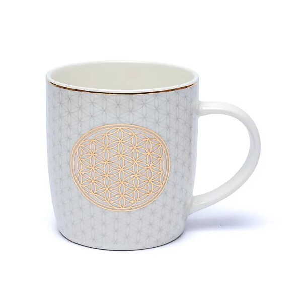 Teetasse mit Sieb Blume des Lebens -- ±400 ml