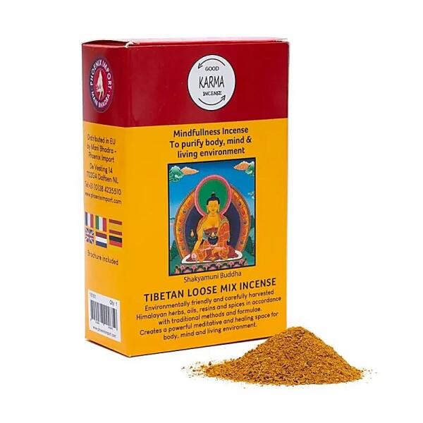 Tibetisches Räucherpulver Achtsamkeit -- ±130-140g