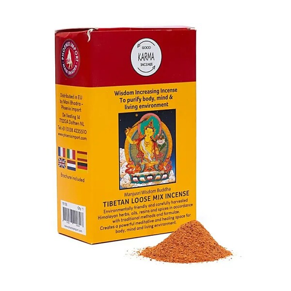 Tibetisches Räucherpulver Anwachsen von Weisheit -- ±130-140g