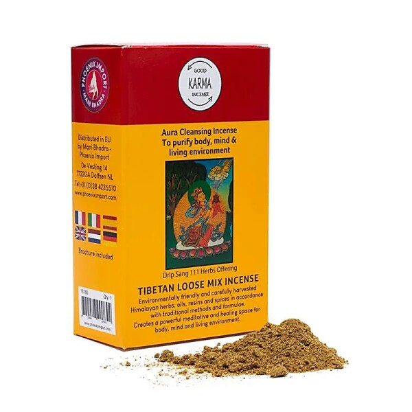 Tibetisches Räucherpulver Aura Reinigung -- ±130-140g