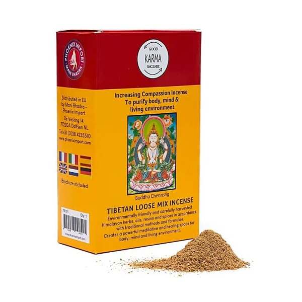 Tibetisches Räucherpulver Steigerung Mitgefühl -- ±130-140g