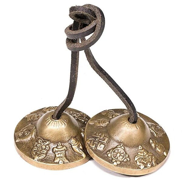 Tingsha 8 glücksverheißende Symbole -- 310 g; 7.5 cm
