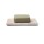 Travertin Seifenhalter oder Kerzenhalter beige -- 15x7,5x1cm; 245g