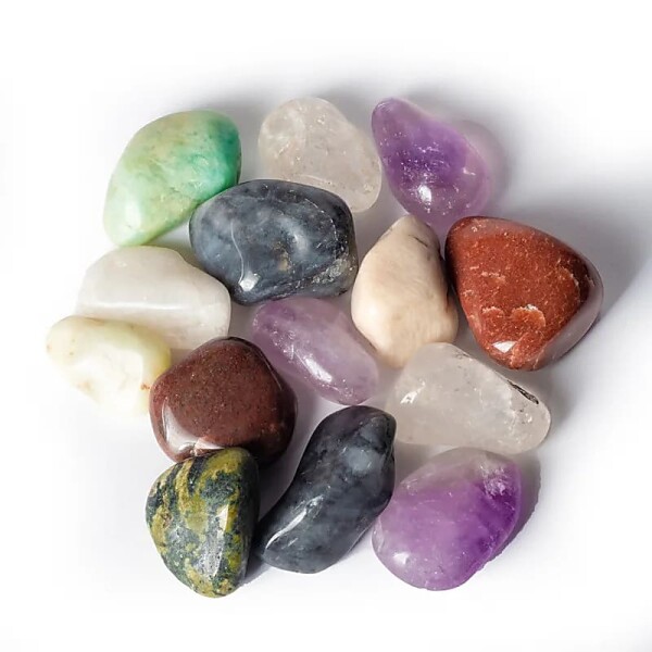 Trommelsteine Mix Brasilien A-Qualität --±3-5cm; ±800g