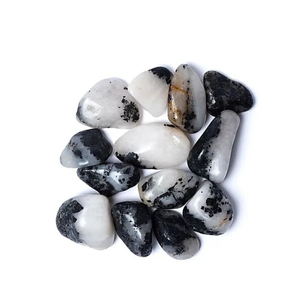 Turmalinquarz Trommelsteine A Qualität -- ±500g; ±3-4cm