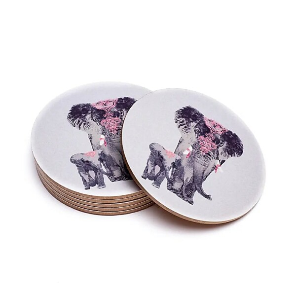Untersetzer Elephant Set 6 Stück --152g