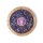 Untersetzer Holz G&ouml;ttin, Amethyst &amp; Lapislazuli -- 10cm