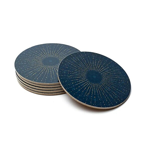 Untersetzer Mandala dunkelblau Set 6 Stück --152g