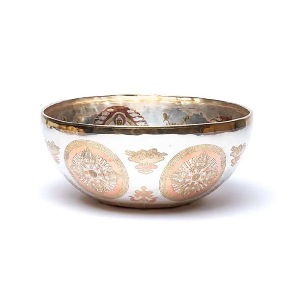 Versilberte Klangschale Medizinbuddha -- 29cm; 2550-2750g