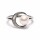 Verstellbarer Ring mit Perle und Mond -- &plusmn;2 cm