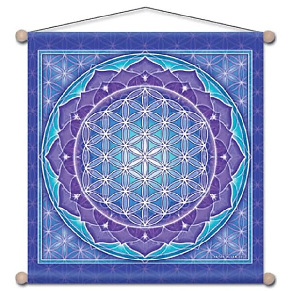 Wandschmuck für Meditation Blume des Lebens  -- 38x38 cm