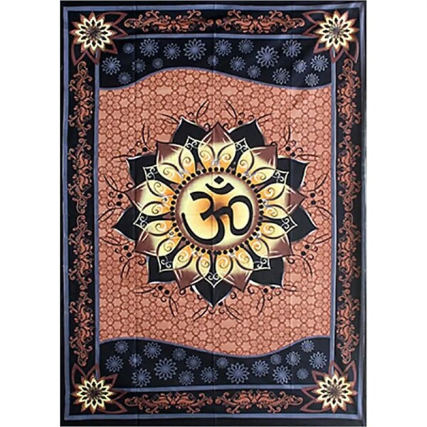 Wandteppich OM Lotus -- 147x208 cm