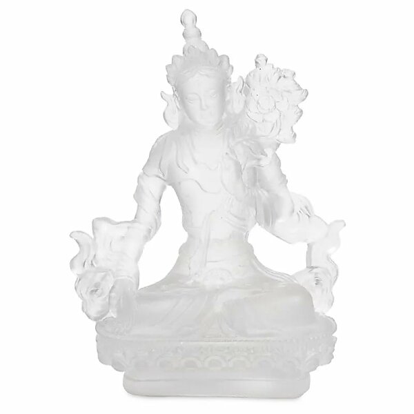 Weiße Tara transparent weiß -- 13 cm