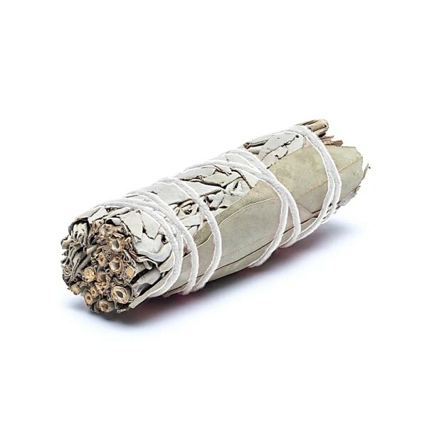 Weißer Salbei Smudge mit Eukalyptus S 2er-Set -- ±10-11cm; ±25-35g