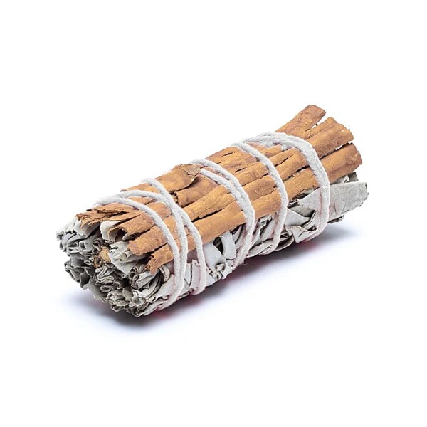 Weißer Salbei Smudge mit Zimt S 2er-Set -- ±10-11cm; ±25-35 g
