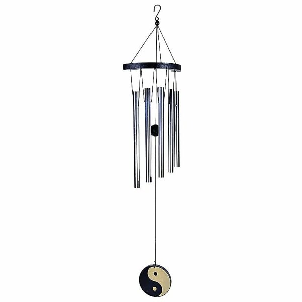 Windspiel - Yin Yang mit 5 Stäben -- 35 cm