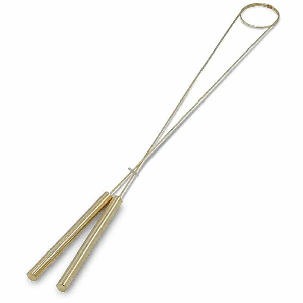 Wünschelrute aus Messing mit Schachtel -- 40 cm
