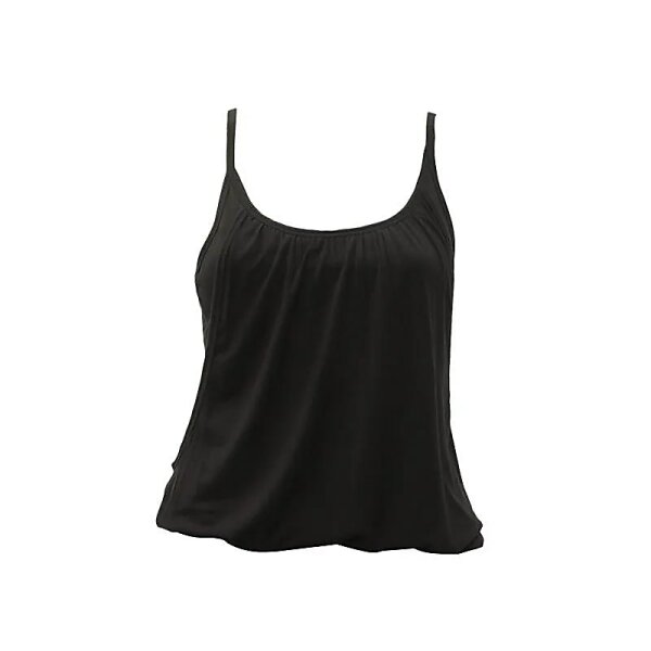 Yoga-Top Zen nahtlose Bio-Baumwolle schwarz S-M -- 171g