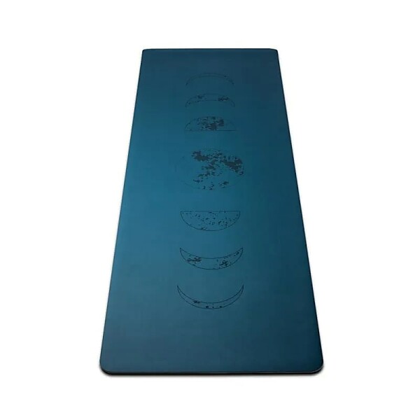 Yogi & Yogini PU Yogamatte Mondphasen petrol -- ±2500g; ±183x61x0.3cm
